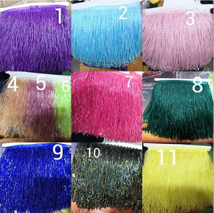 Bugle Fringe Beads Tassels Evening Dress Beading Trim DIY