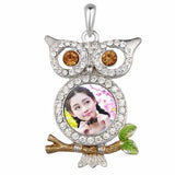 Owl Pendant Necklaces for Dye Sublimation Heat Transfer Printing