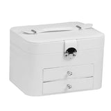 Mini Leather Jewelry Storage Case for Home Travel