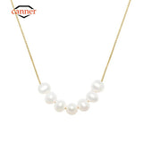 925 Silver Plated Pearls Chorker Necklace for Women