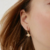 925 Silver Plated Spaceship Rocket Drop Earrings Fine Jewelry