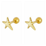 925 Silver Stud Earrings for Women Cartilage Piercing 2pcs