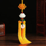 Car Good Luck Lotus Pendant Rearview Mirror Ornament