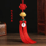 Car Good Luck Lotus Pendant Rearview Mirror Ornament