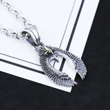 925 Silver Ancient People Eagle Male Pendant