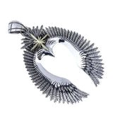 925 Silver Ancient People Eagle Male Pendant