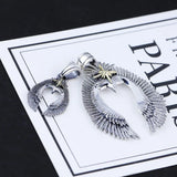 925 Silver Ancient People Eagle Male Pendant