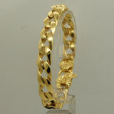 Champagne Plating Stainless Steel Chain Bracelet