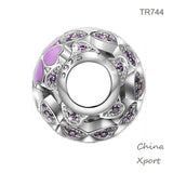Sterling S925 Silver Heart Charm DIY with Lucky Beads