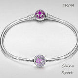 Sterling S925 Silver Heart Charm DIY with Lucky Beads