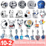925 Sterling Silver DIY Animal Pendant Charms Beads