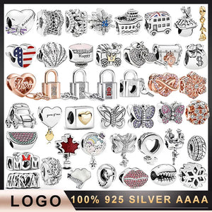 925 Sterling Silver Lock of Love Charm for Bracelet