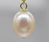 Pink Pearl Pendant Necklace 10-11mm