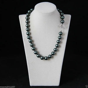 Charming 12mm Round Shell Pearl Necklace 18''