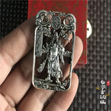 Miao Silver Tibetan Silver Guan Gong Pendant Necklace