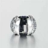 925 Silver Rose Clip With CZ for DIY Bracelets