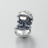 925 Silver Rose Clip With CZ for DIY Bracelets