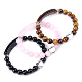 Natural Stone Rectangle Heart Bracelets For Women Jewelry