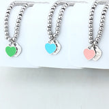 Stainless Steel Charms Heart Bracelet for Women