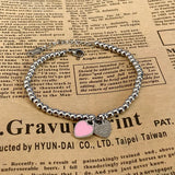 Stainless Steel Charms Heart Bracelet for Women