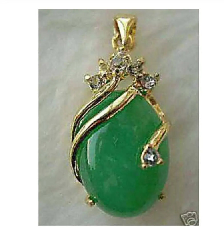 Chinese Amulet Pendant Necklace Natural Stone Fine Jewelry