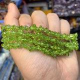 Natural Peridot Chip Beads DIY Loose Beads for Jewelry Making