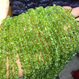 Natural Peridot Chip Beads DIY Loose Beads for Jewelry Making