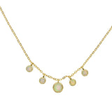 Choker Necklace 33+7cm CZ Opal Stone Layer Jewelry in 925 Silver