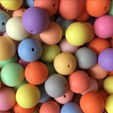 20MM 100pcs Matte Chunky Acrylic Solid Beads for Necklace Making