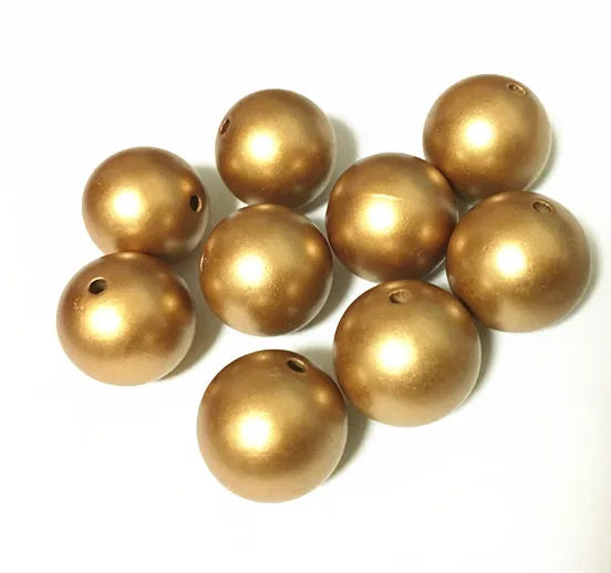 Acrylic Matte Pearls Beads for Chunky Necklace Jewelry