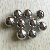 Silver Acrylic UV Plating Beads for Chunky Necklace Jewelry