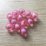 Chunky Necklace Making Clear Acrylic Earth Faceted Beads in Bead