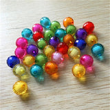 Chunky Necklace Making Clear Acrylic Earth Faceted Beads in Bead