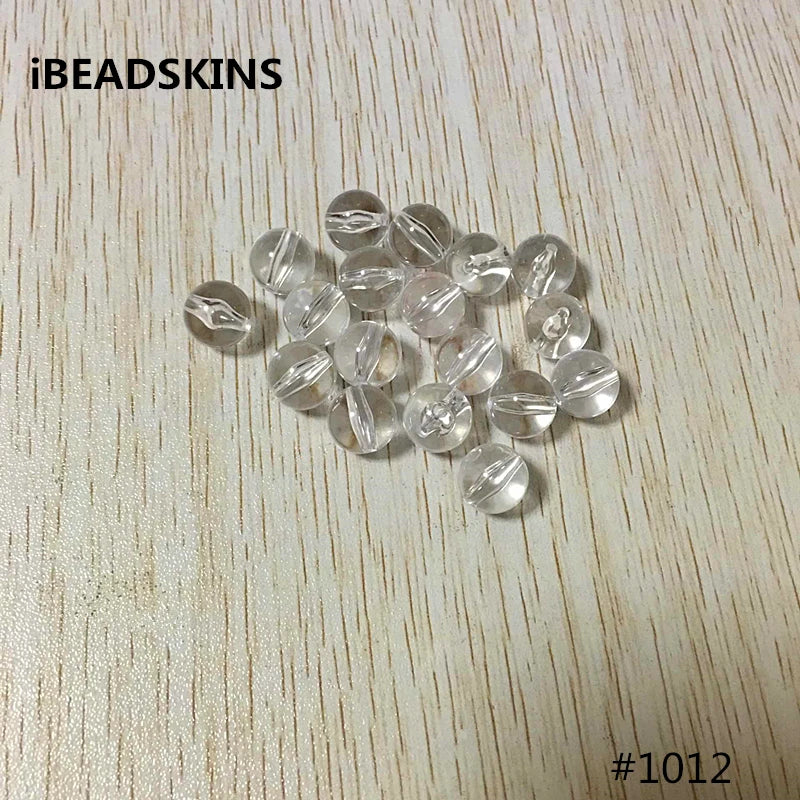 Clear Round Acrylic Beads for Necklace Making