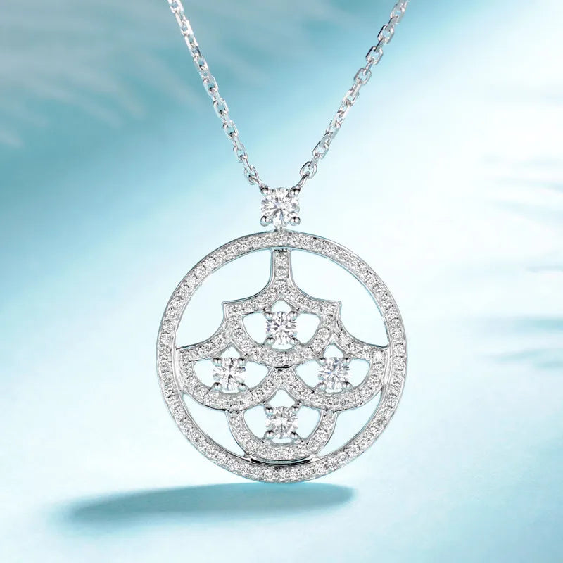 Big Tree Shape Pendant 925 Sterling Silver Bridal Jewelry