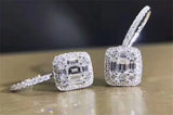 AAAAA zircon 925 Silver Drop Earrings for Wedding