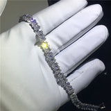 T Shape Zircon CZ Bracelet for Women