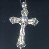 Big Zircon Cz 925 Silver Wedding Necklace