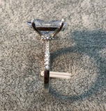925 Silver AAAAA Sona CZ Engagement Wedding Ring