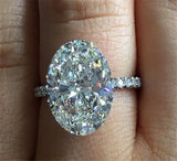 925 Silver AAAAA Sona CZ Engagement Wedding Ring