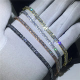 Princess Cut CZ Tennis Bracelet for Party Wedding