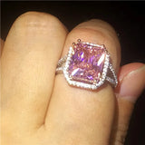 6ct AAAAA cz stone Engagement Wedding Band Rings for women
