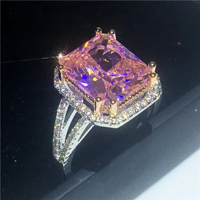 6ct AAAAA cz stone Engagement Wedding Band Rings for women