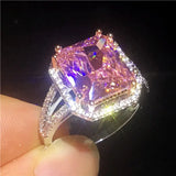 6ct AAAAA cz stone Engagement Wedding Band Rings for women