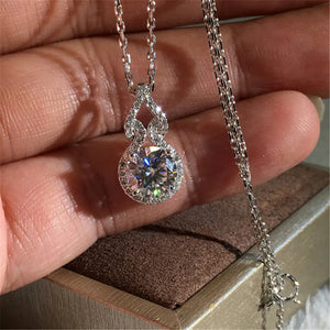 AAA Zircon 925 Sterling Silver Pendant with Necklace for Women