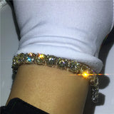 8mm Yellow Zircon Tennis Bracelet, Wedding Party Jewelry