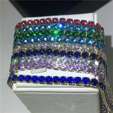 4mm AAAAA Zircon cz Silver Tennis Bracelet for Women Men