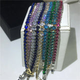 4mm AAAAA Zircon cz Silver Tennis Bracelet for Women Men