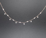 Christmas CZ Drop Choker Layer Charm Necklaces For Women