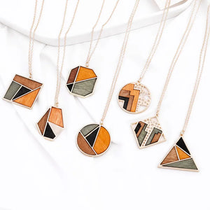 Hip Hop Multilayer Necklace Square Metal Cool Long Chain